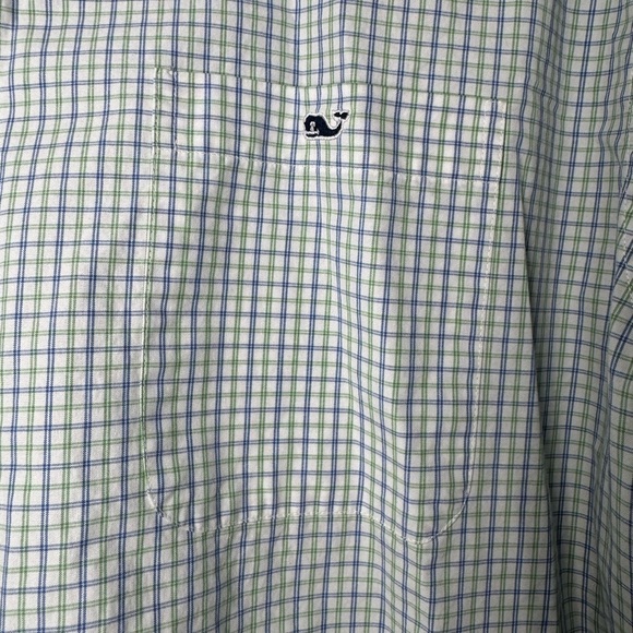 Men's Vineyard Vines Multicolor Checkered Pattern Whale Shirt Button Down Sz XL - Picture 4 of 5